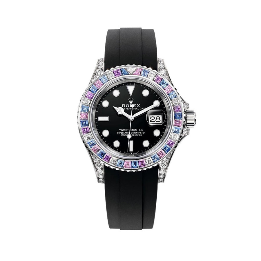 Rolex Men's Women's Fashion Yacht Prestige Collection 40mm Diameter 904 Steel Mechanical Watch Bezel Diamonds Casual Wristwatch Watch ?#71647