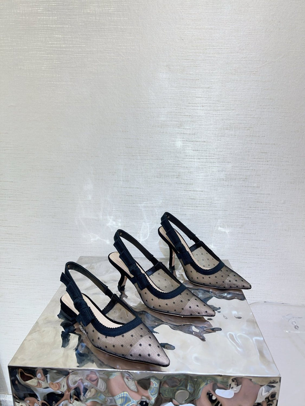 Dior J'Adior Women's Summer Solid Color Cotton Embroidered Leather Strappy Open Toe High Heel Shoes #77213