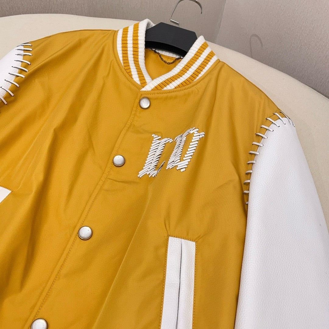 Louis Vuitton Men's Fall And Winter Color Clashing Design Letters Logo Single Breasted Long Sleeved Jacket #72957