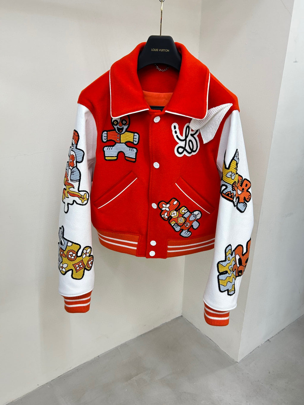 Louis Vuitton Mini Varsity Blouson Colour Blocked Baseball Jacket #96269