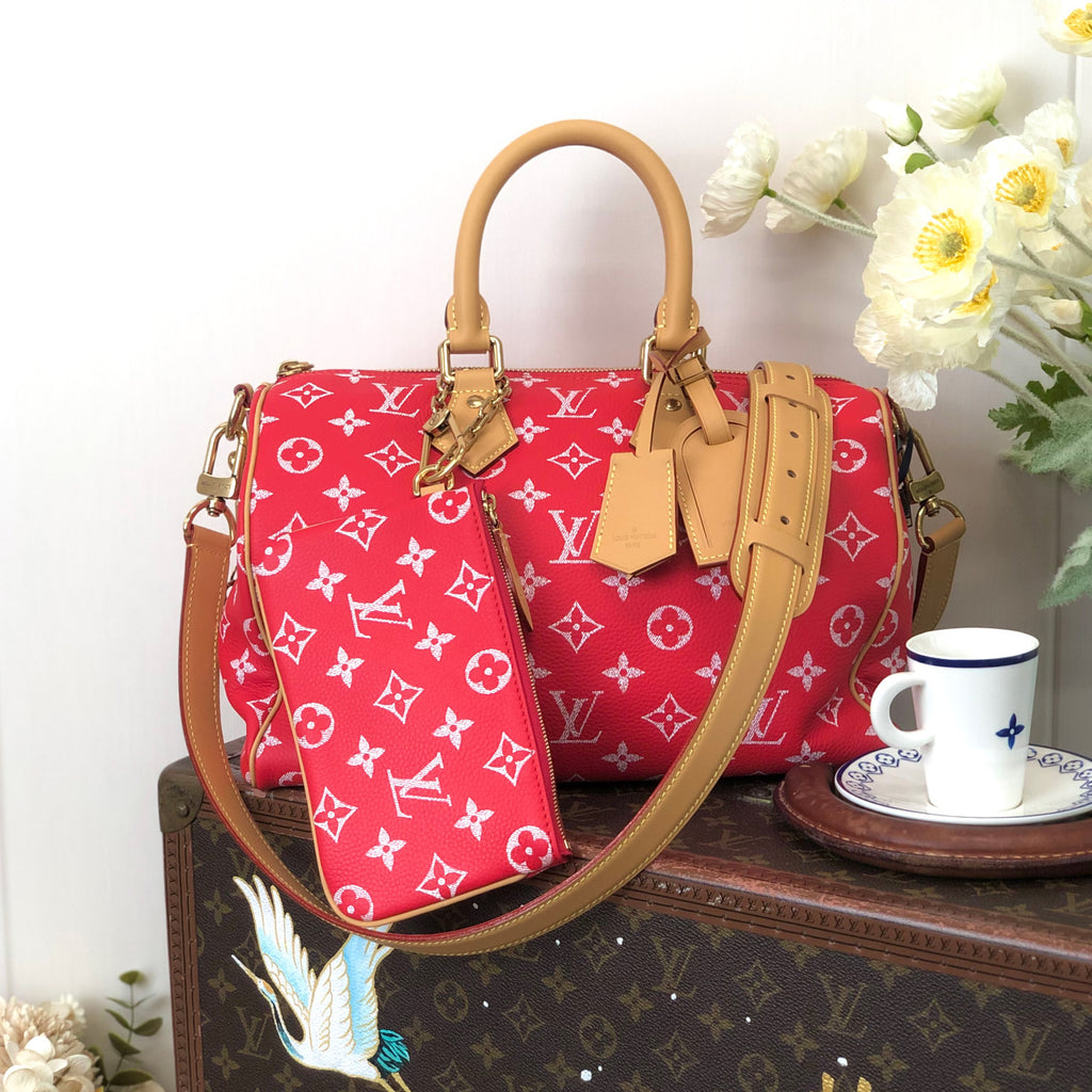 Louis Vuitton Women's Fashion Classic Red Logo Zipper Closure Leather Shoulder Bag Handbags In Small Medium And Large Sizes Crossbody Bag Bags #78658