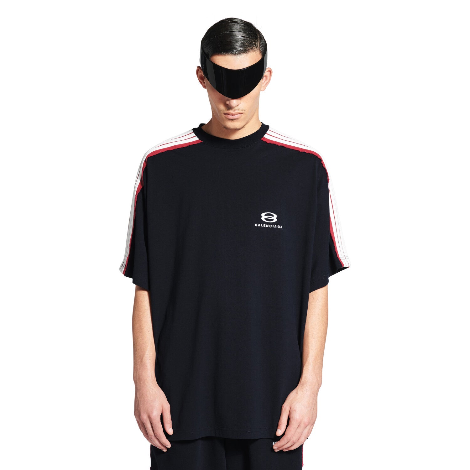 Balenciaga UNITY SPORTS ICON Men's Summer Solid Color Crew Neck Cotton Short Sleeve Silhouette T-Shirt #77742