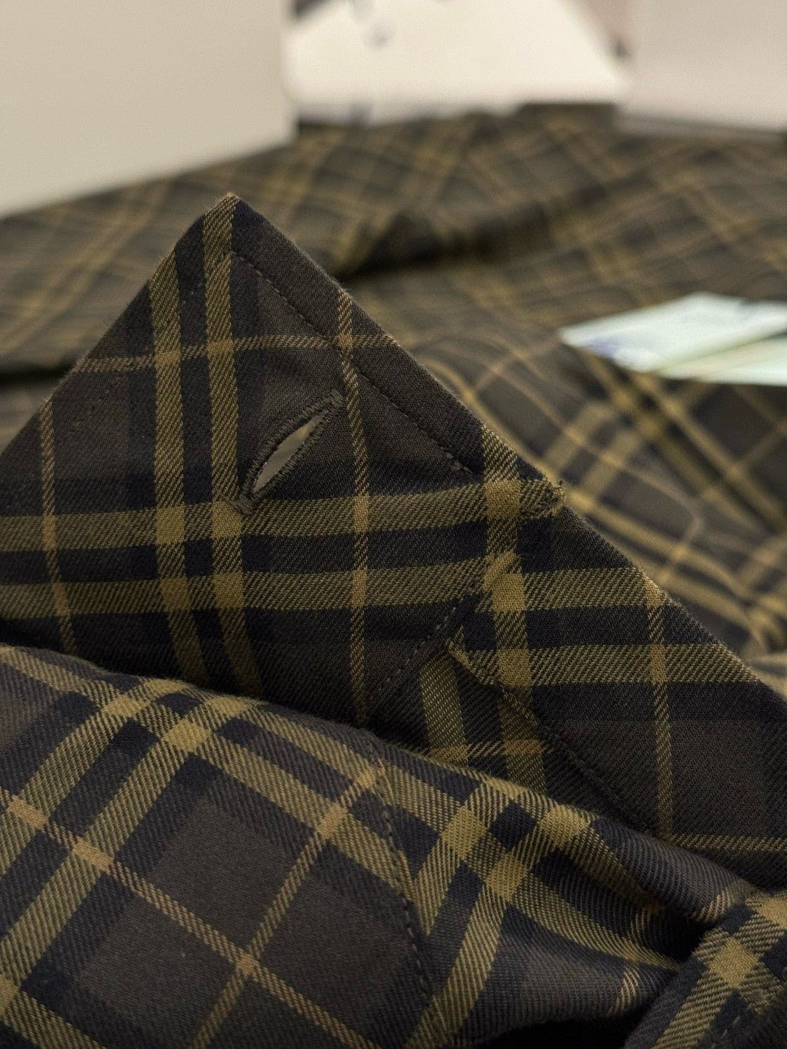 Burberry Men's Spring/Autumn Fashion Casual Loose Checkered Pattern Single Breasted Button Down Collar Long Sleeved Shirt #78318