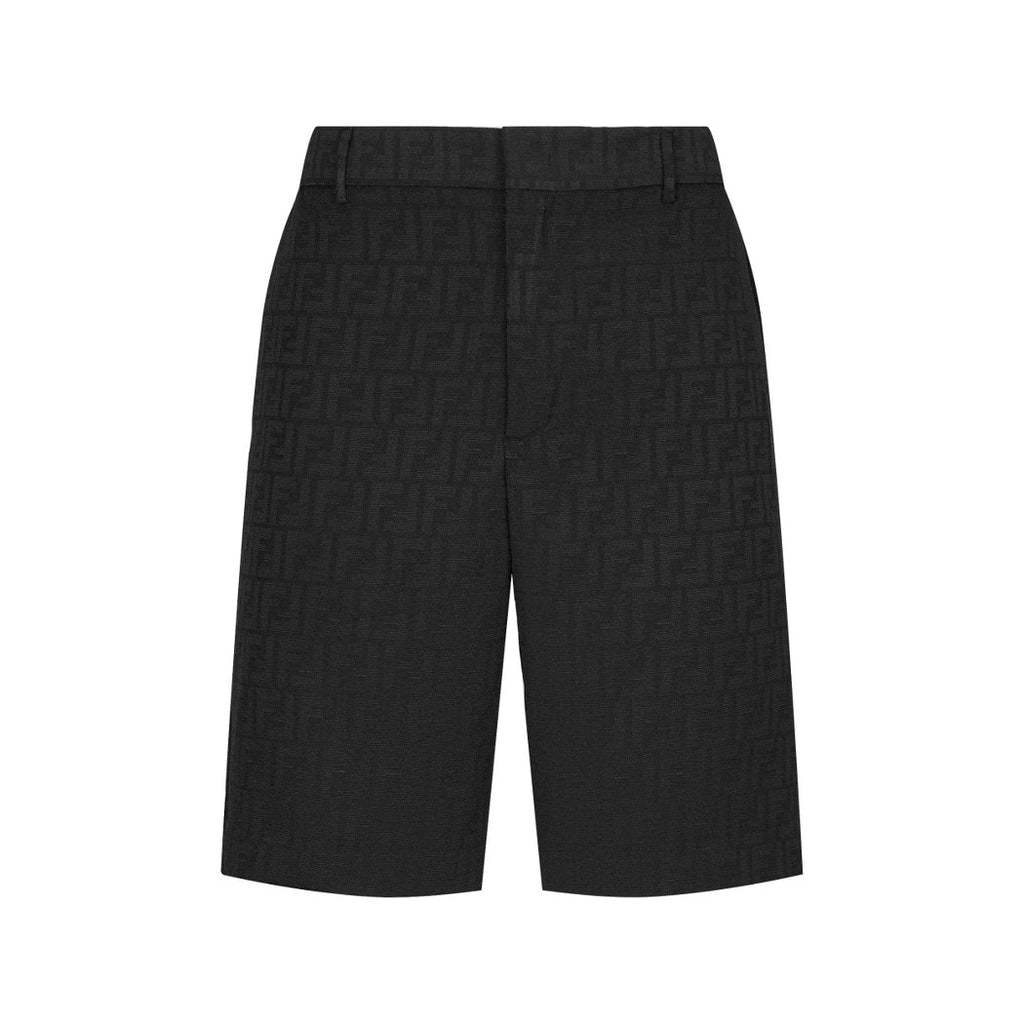 Fendi Men's Summer Solid Colour Letter Logo Print Bermuda Shorts Pants #75239