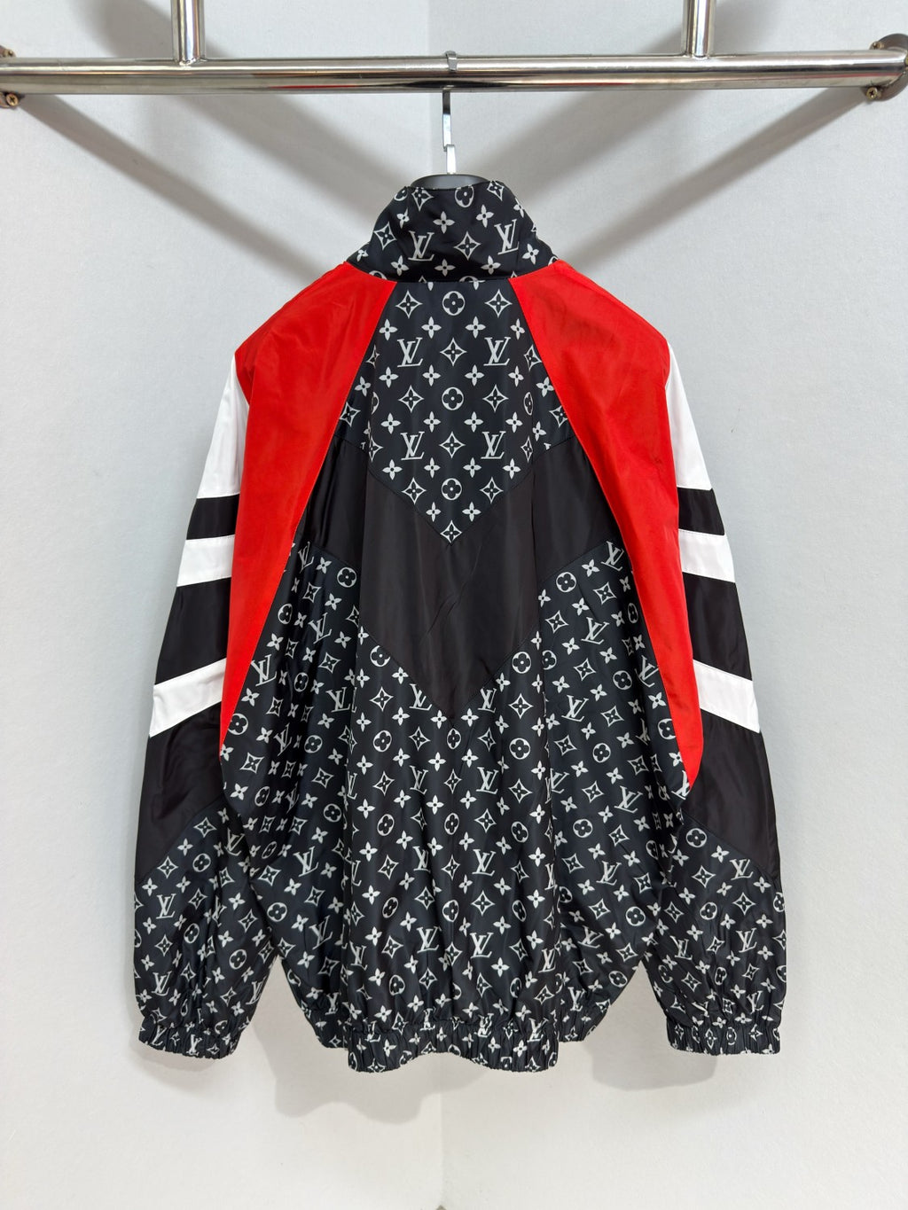 Louis Vuitton Men's Spring/Summer Fashion Casual Classic Printed Pattern Color Block Zipper Cuff Elastic Sports Jacket #78343