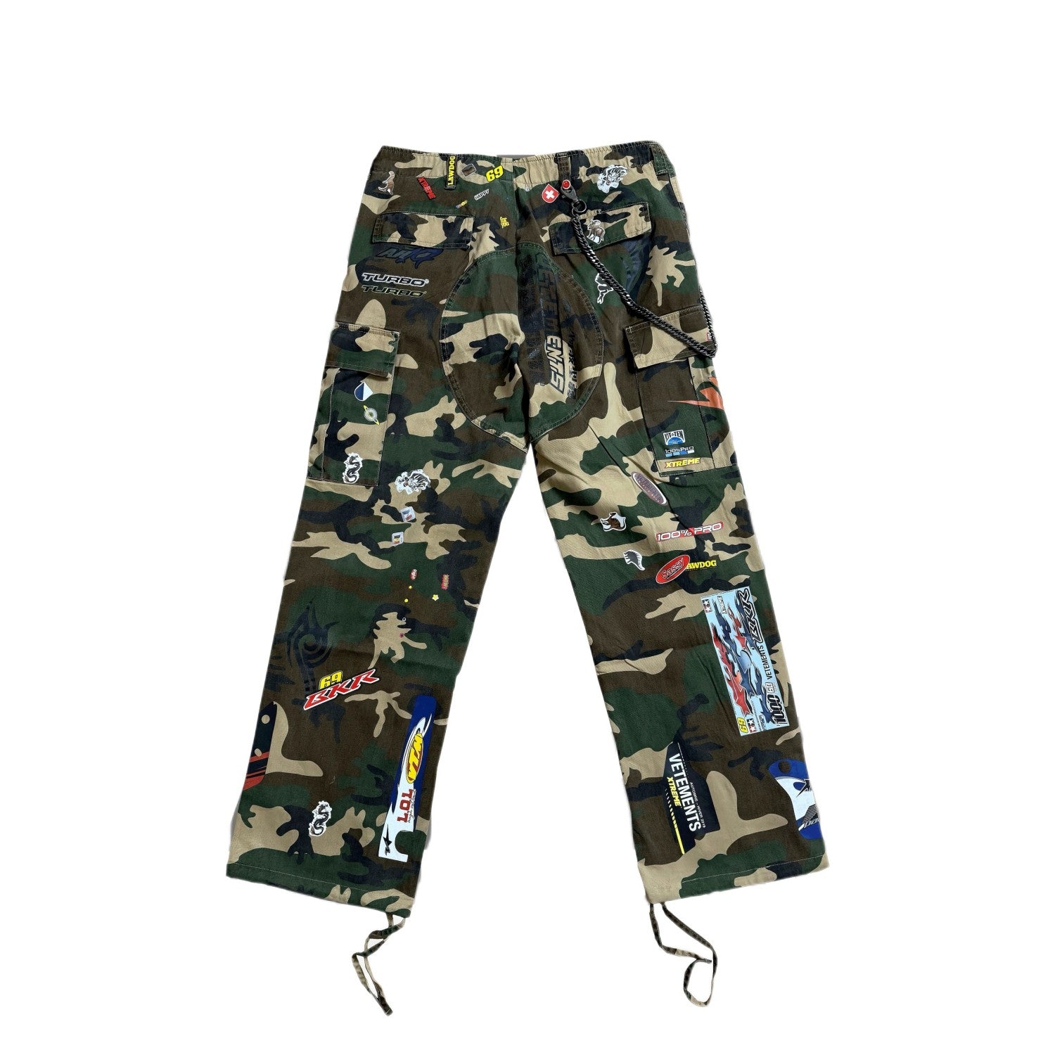 VETEMENTS Opium YVL Style Camouflage Sticker Printed Straight Overalls Playboicarti Same Style #332197