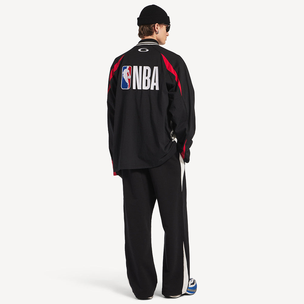 Balenciaga Men's Balenciaga NBA Collaboration Oversized Long Sleeve T-shirt in Black Multicolor #377156