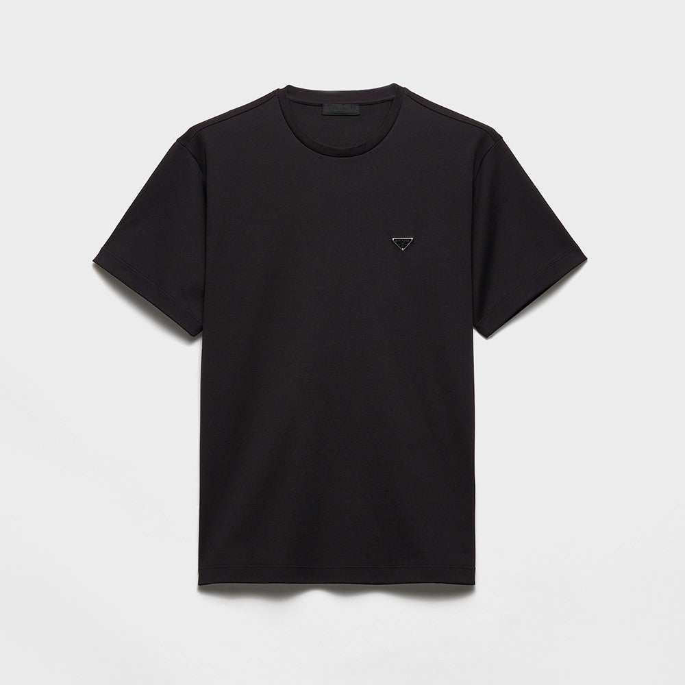 Prada Black White Cotton T-shirt #336097