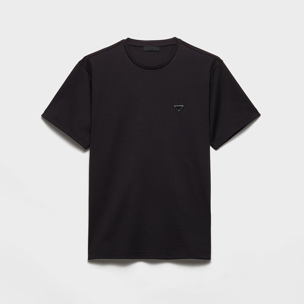 Prada Black White Cotton T-shirt #336097
