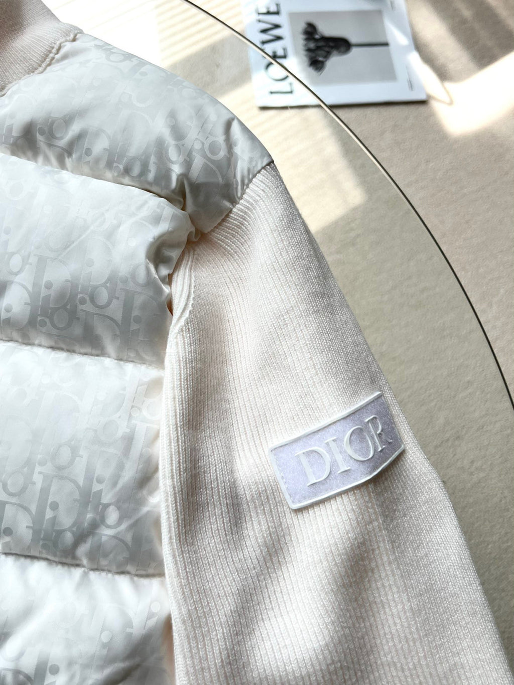 Dior OBLIQUE Long Sleeved Jacket Down Cotton Jacket #21945