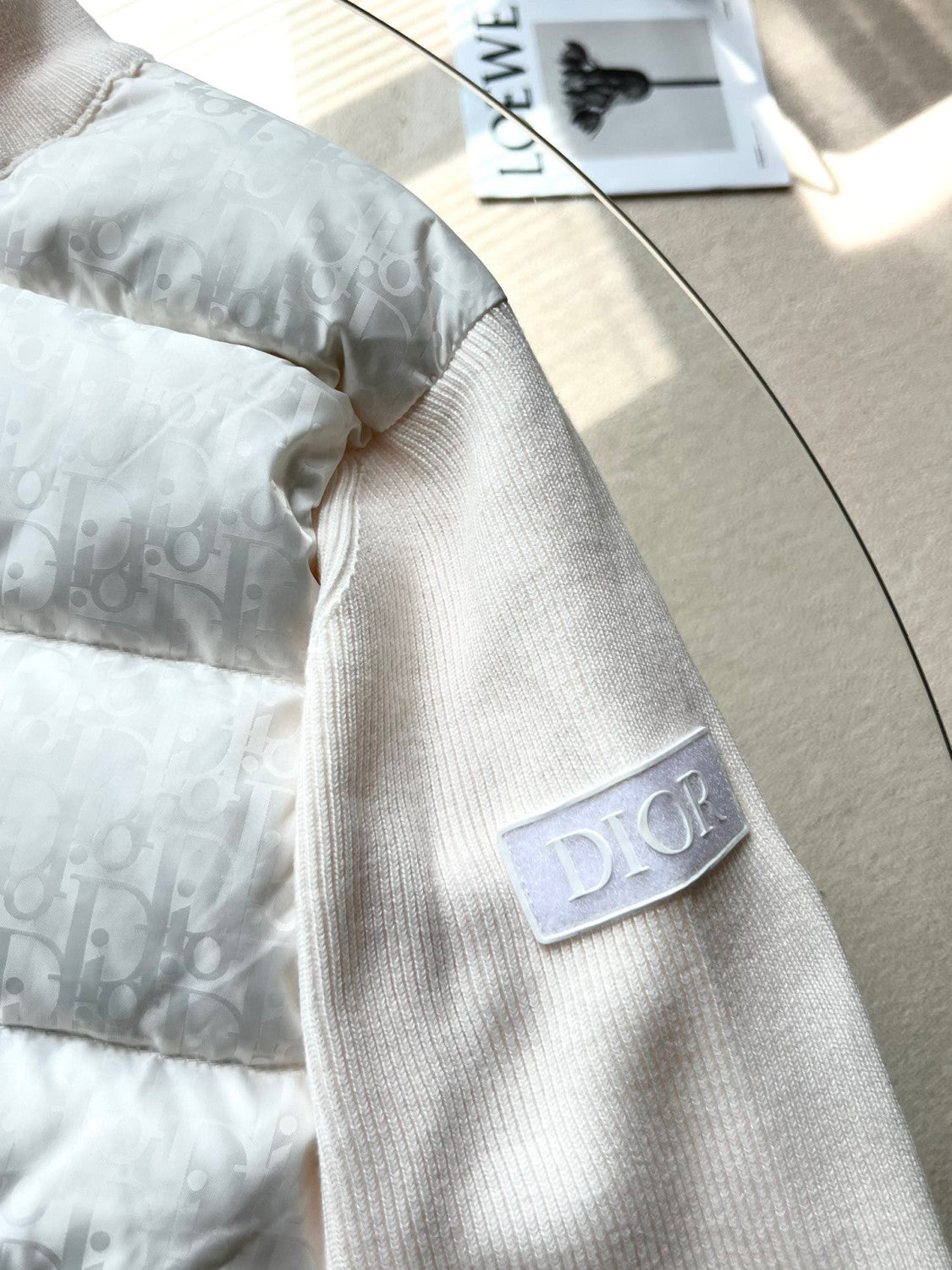 Dior OBLIQUE Long Sleeved Jacket Down Cotton Jacket #21945