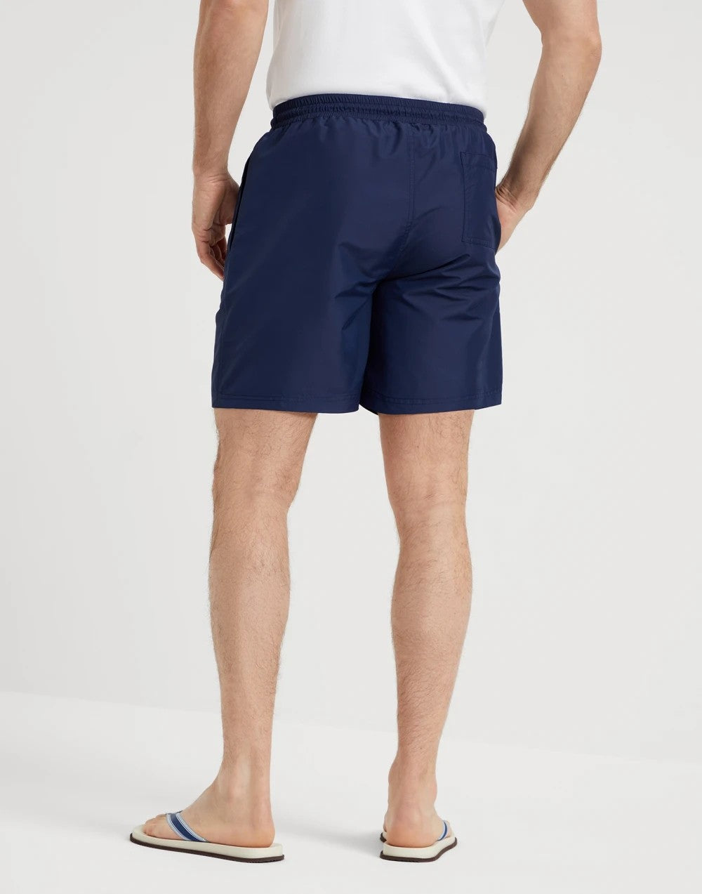 Brunello Cucinelli Men's Spring/Summer Fashion Solid Color Lace Up Casual Fit Swim Shorts Ngvp #8335