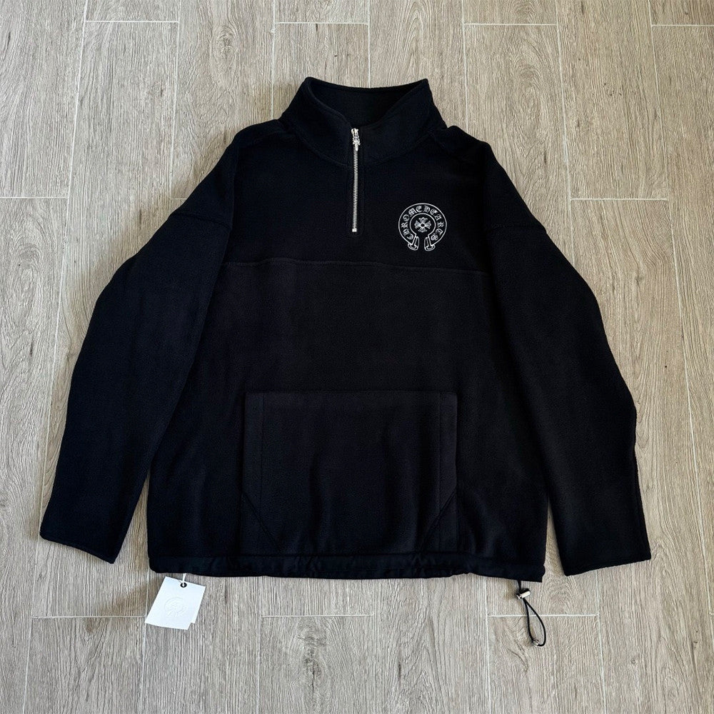Chrome Hearts Polar Fleece Zipper Stand Collar Sweatshirt #335654