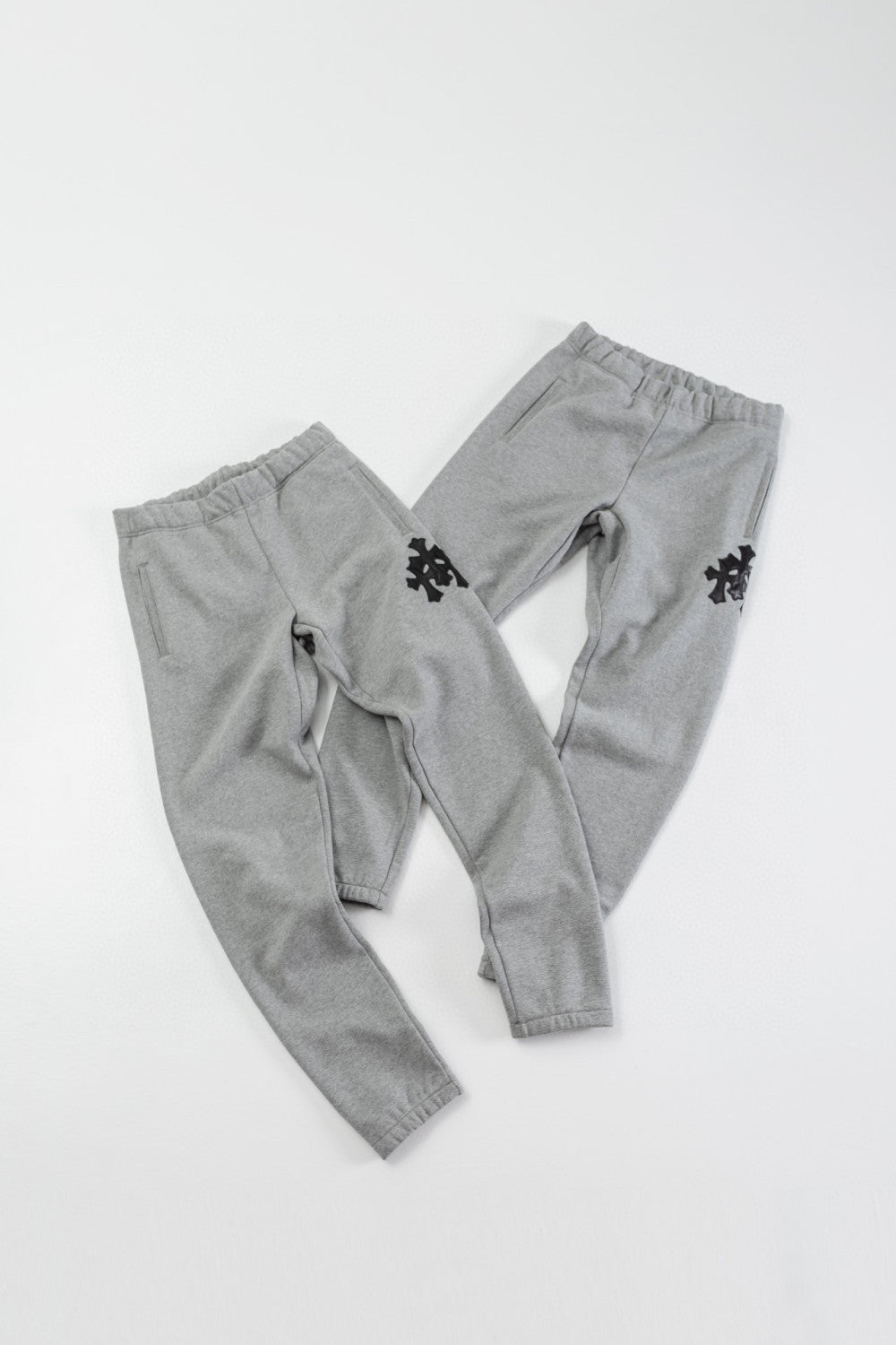 Chrome Hearts Hooded Sweatshirt Pullover Sweatpants Set Suit Grey #96679