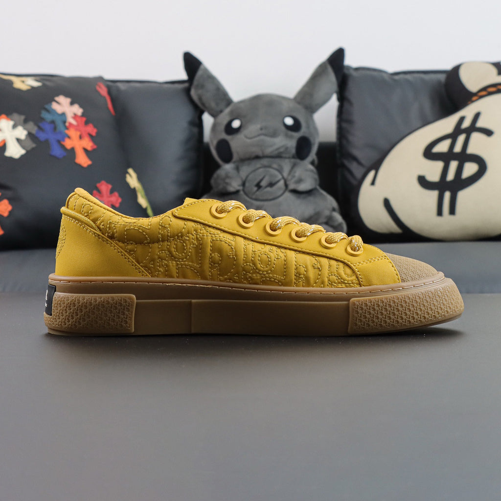 Dior STONE ISLAND x DIOR Men's And Women's Spring/summer Fashion Casual Round-toe Lace-up Low-top Sneakers Shoes #78179