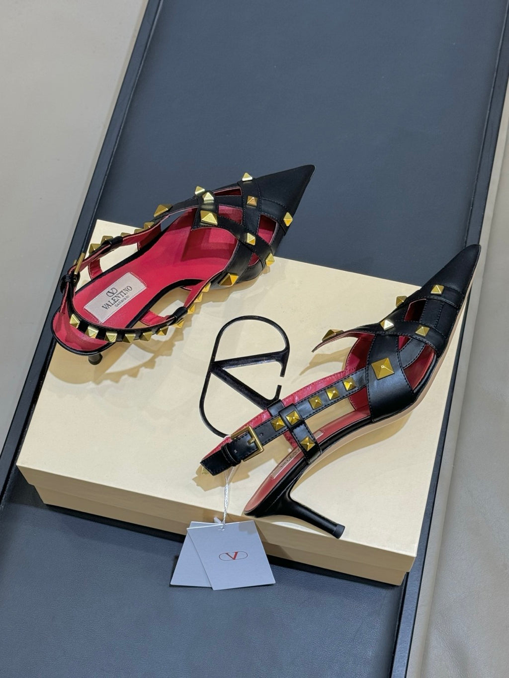 Valentino Women's Studdy Slingback Pumps #336908