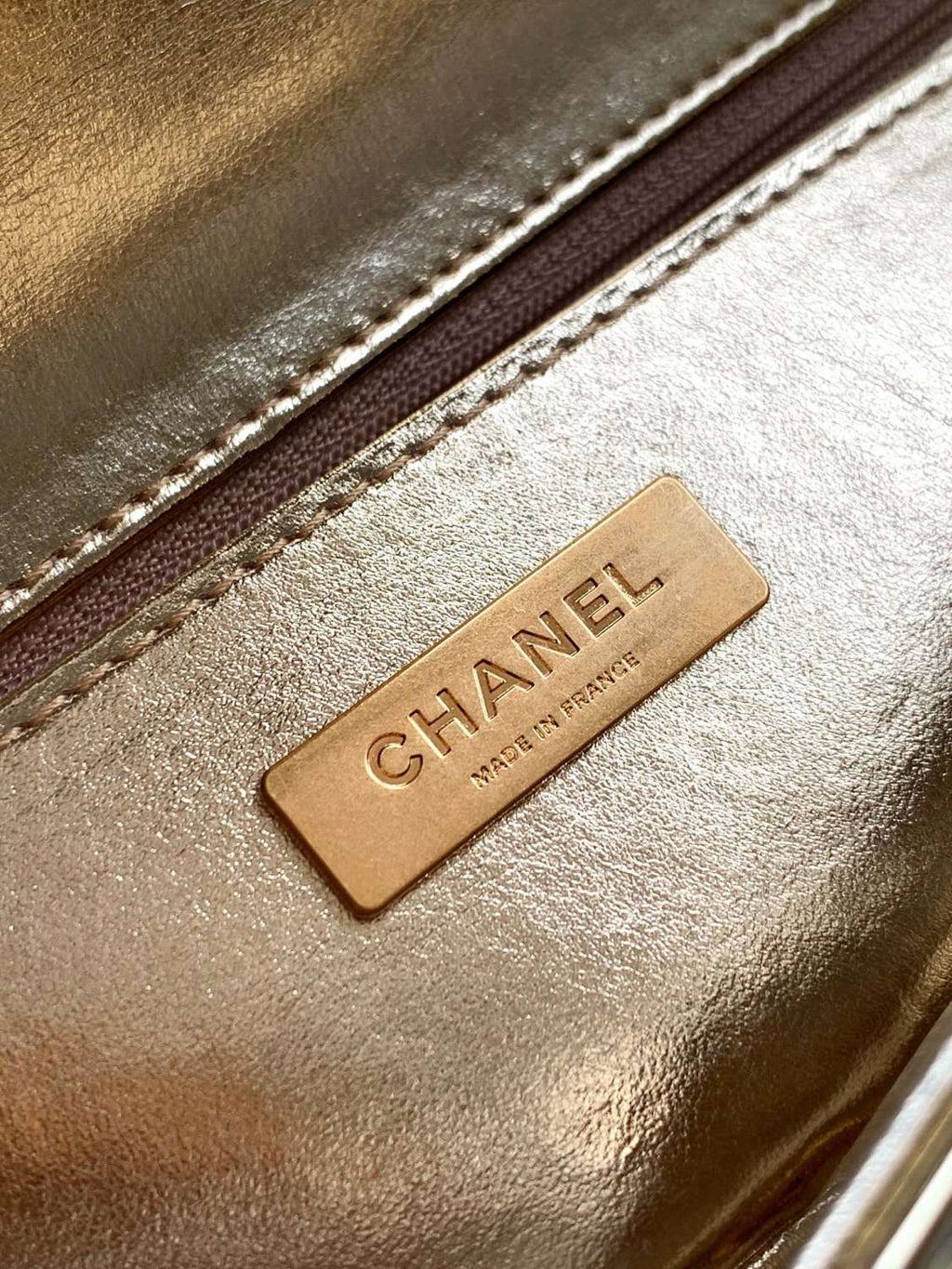 Chanel 25K Women's Classic Lattice Chain Shoulder Crossbody Bag Baguette Bag Calfskin Handbag #332609