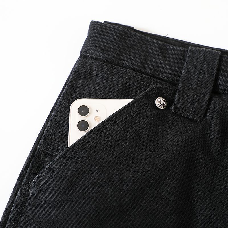 Chrome Hearts Men's Spring/Autumn Fashion Casual Solid Colour Straight Leg Work Trousers #78186