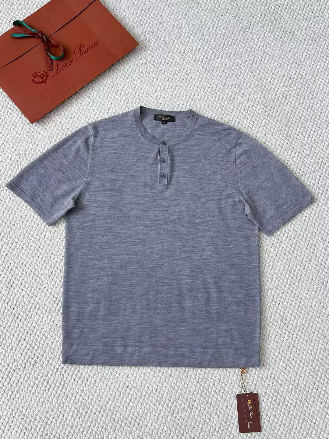 Loro Piana Top-quality Version Men's T-Shirt Cotton#375406