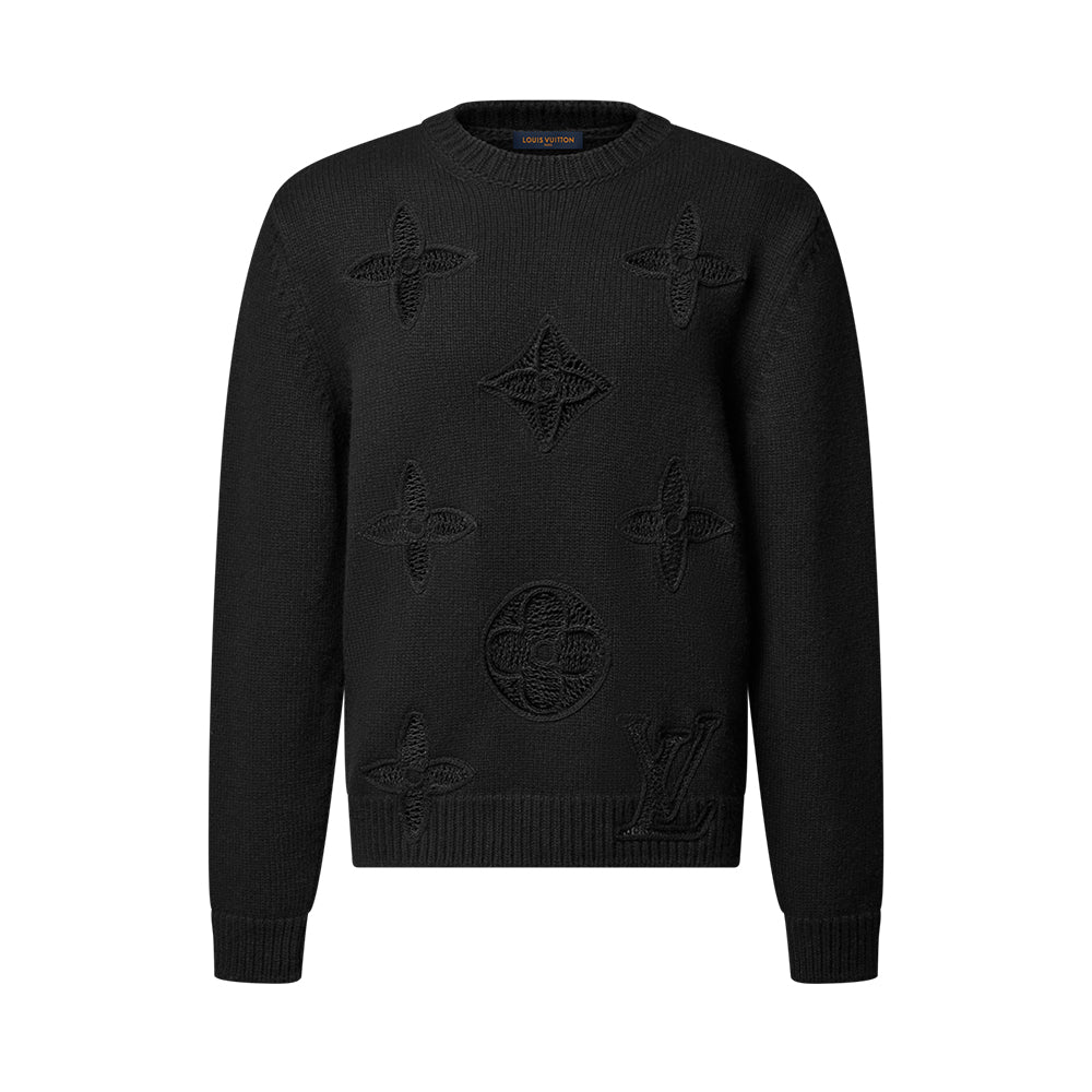 Louis Vuitton Men's Embellished Knitted Crewneck 1AJBWY #334453