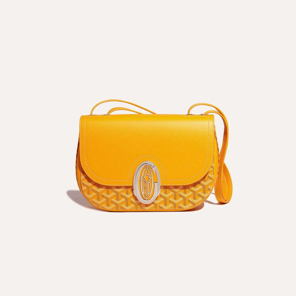 Goyard 233 Classic Edition Fashionable Modern Canvas And Calfskin Crossbody Bag With Metal Logo Buckle Bag Bags #196800