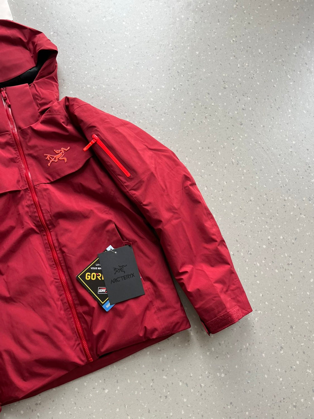 Arcteryx Autumn And Winter Solid Color Zipper Waterproof Windproof Long-Sleeved Hooded Jacket #74667