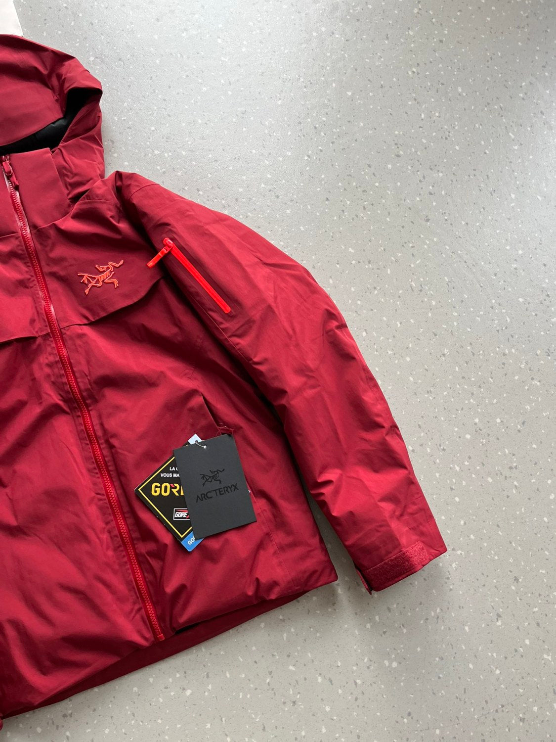 Arcteryx Autumn And Winter Solid Color Zipper Waterproof Windproof Long-Sleeved Hooded Jacket #74667