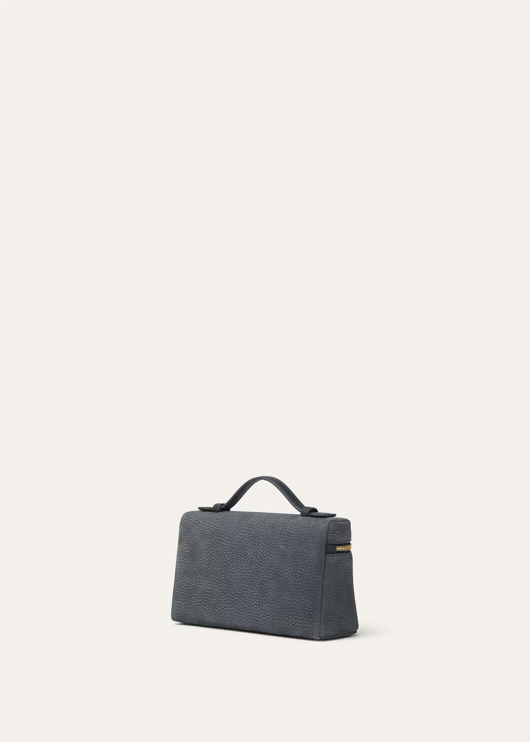 Loro Piana Women's Extra Pocket L19 Clutch Solid-Color Grained Zipper-Closure Cowhide Shoulder Crossbody Bag Bags FAP6658 #81533