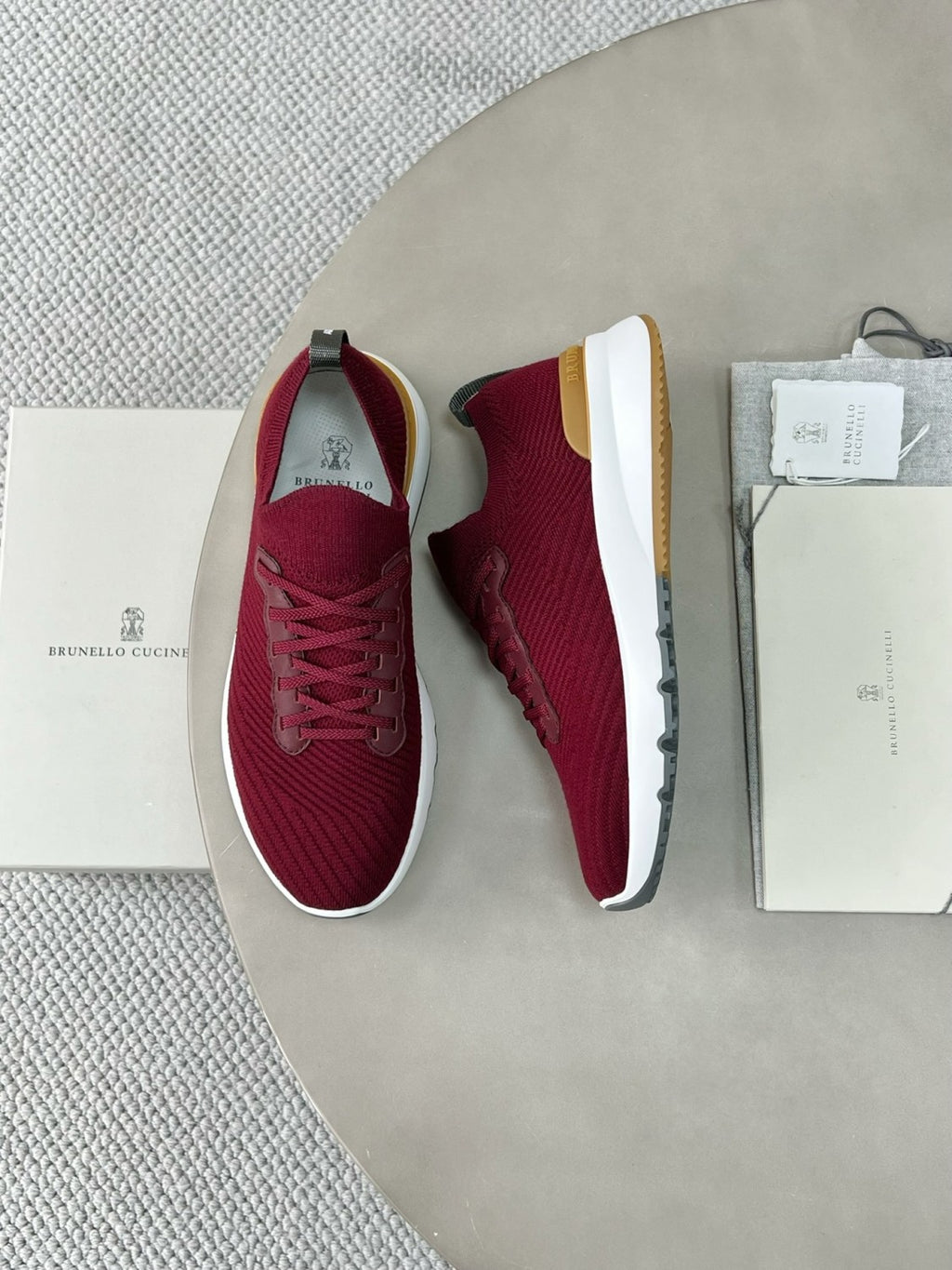 Brunello Cucinelli  Men's Spring/Fall Fashion Casual Round Toe Lace Up Low Top Flat Sole Sneakers Shoes #78959