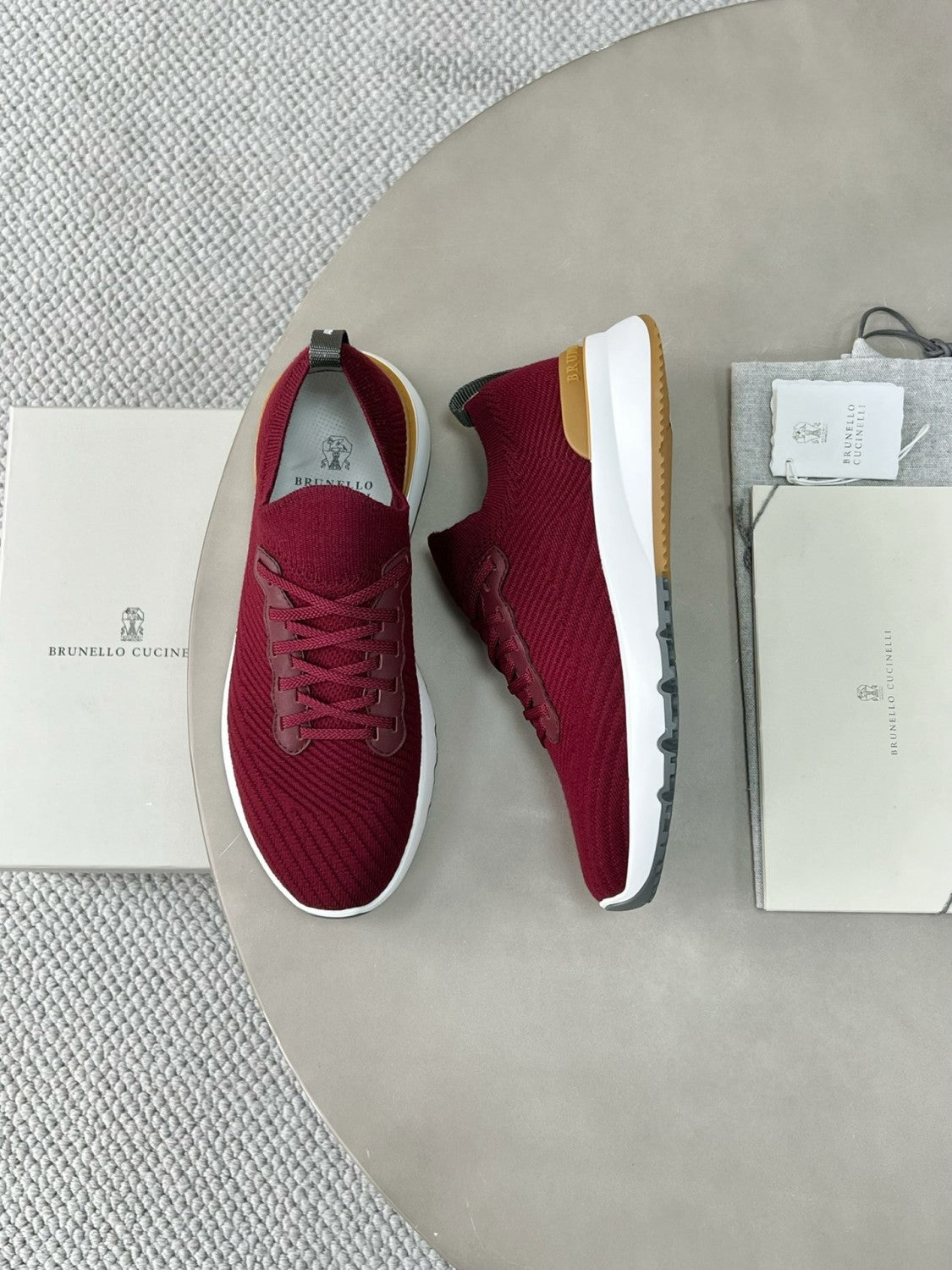 Brunello Cucinelli  Men's Spring/Fall Fashion Casual Round Toe Lace Up Low Top Flat Sole Sneakers Shoes #78959