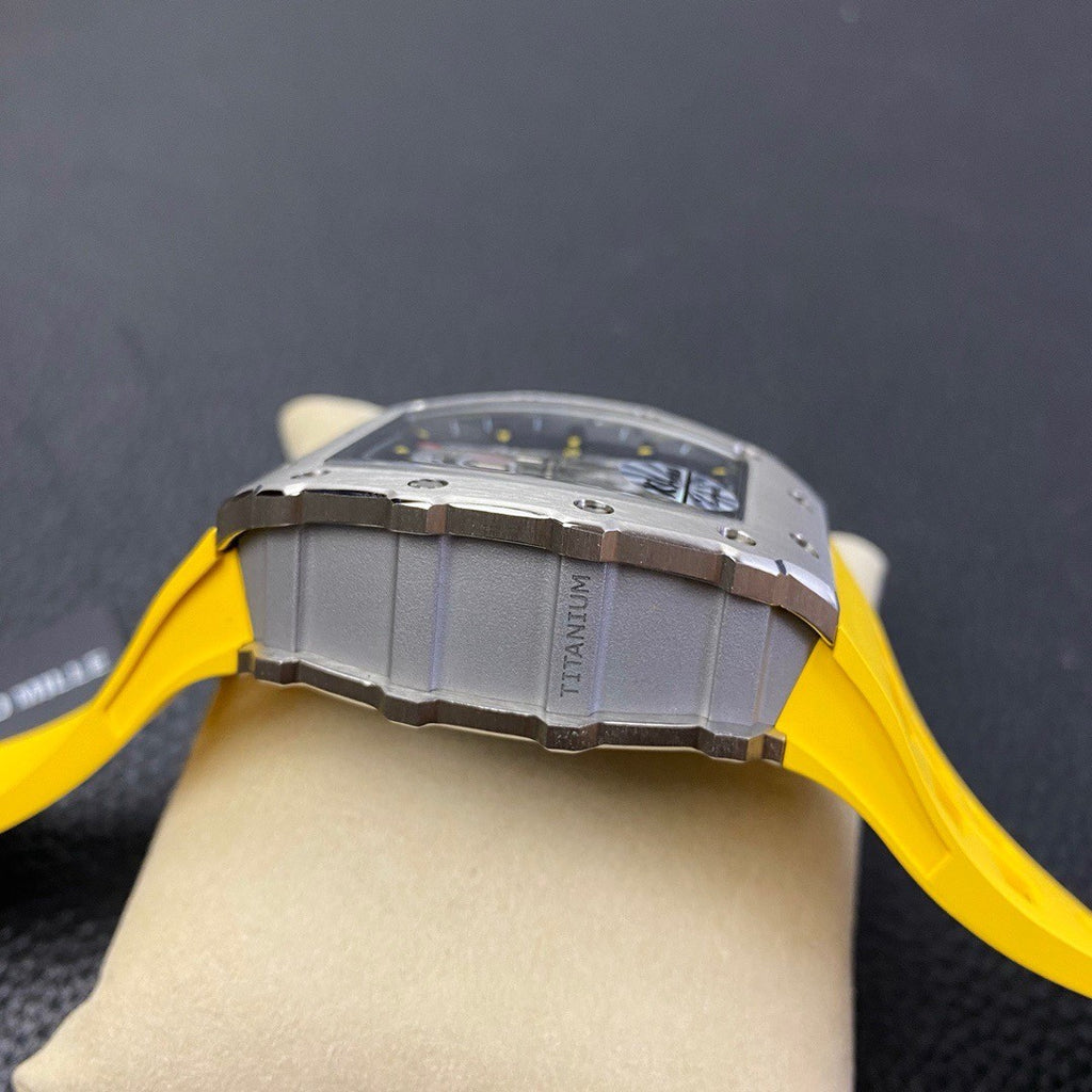 Richard Mille Men's Silicone Strap Skeleton Automatic Mechanical Watch #97797