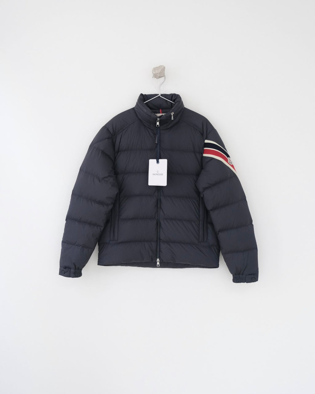 Moncler Arm Three Color Webbing Stand Collar Down Jacket Goose Down Windproof Waterproof Warm And Wear Resistant #332484