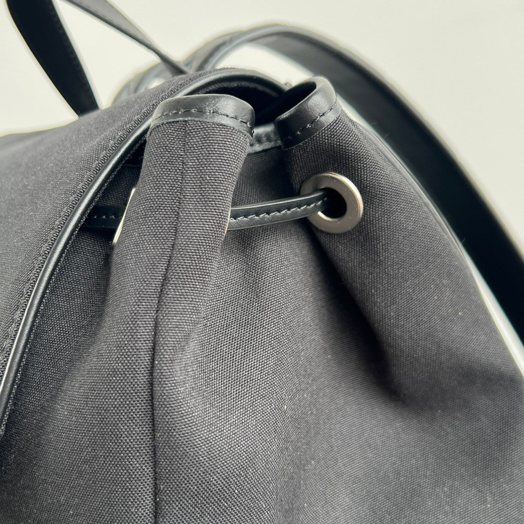 Bottega Veneta Crossroad Multi-Pocket Nylon Backpack Woven Leather Adjustable Straps #333014