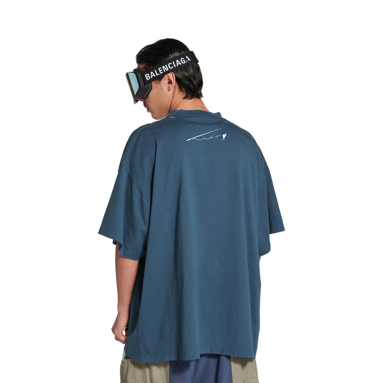 Balenciaga Men Women PP KRIT Printed Round Neck Short Sleeve Summer Cotton Solid Color Oversized T-Shirt Ngvp #1387