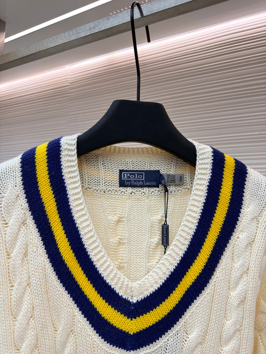Ralph Lauren Men's Polo Solid Color V-neck Pullover Long-sleeved Autumn And Winter Knitted Wool Polo