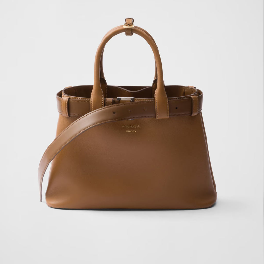 Prada Men's And Women's Buckle Leather Drawstring Handbag Large And Small Collection Fashion Trend Bag Bags 1BA434_2CY9_F03BH_V_OBO #76655