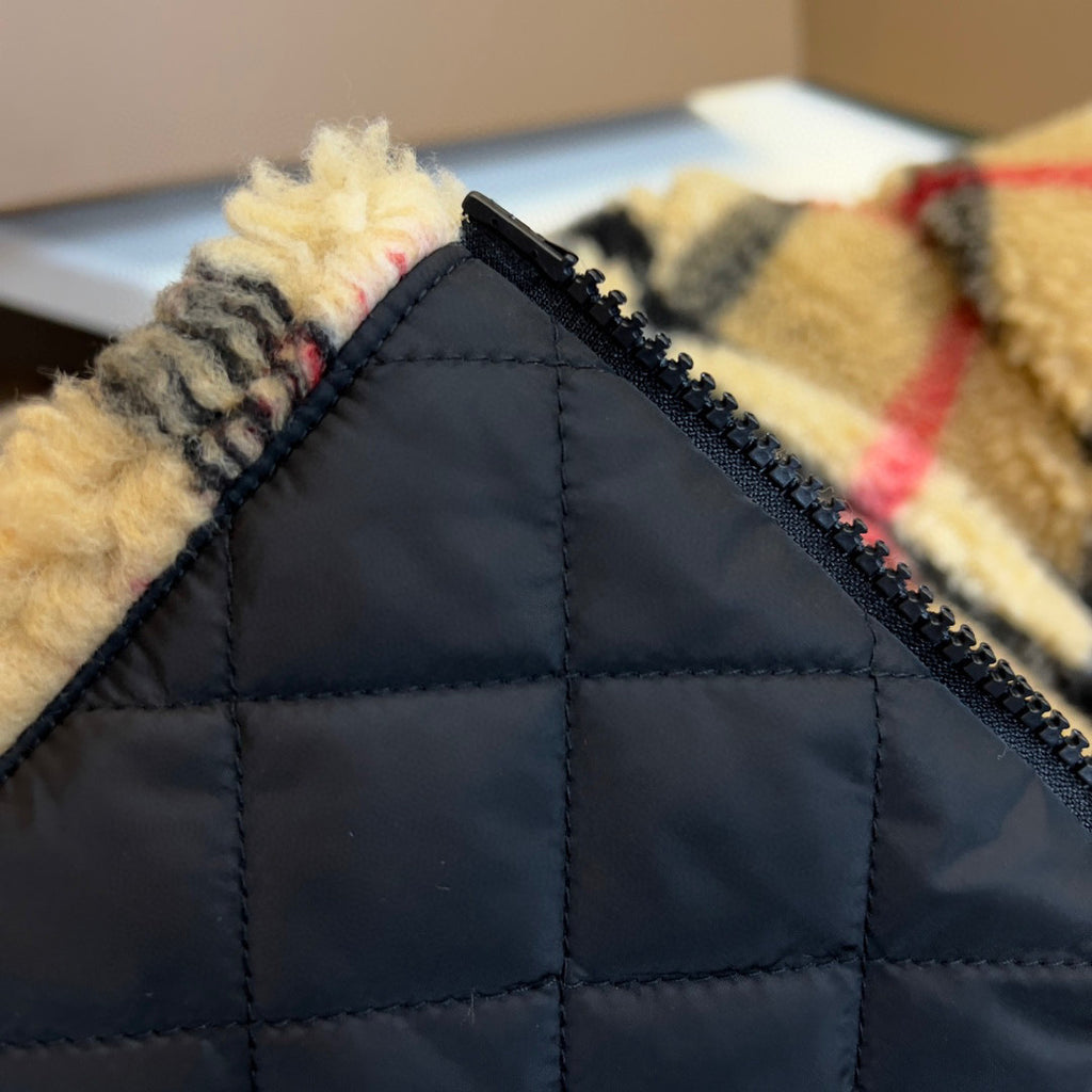 Burberry Check Fleece Hooded Jacket #96751