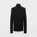 Prada Men's and Women's Solid Color Turtleneck Slim-cut Wool Sweater #333520