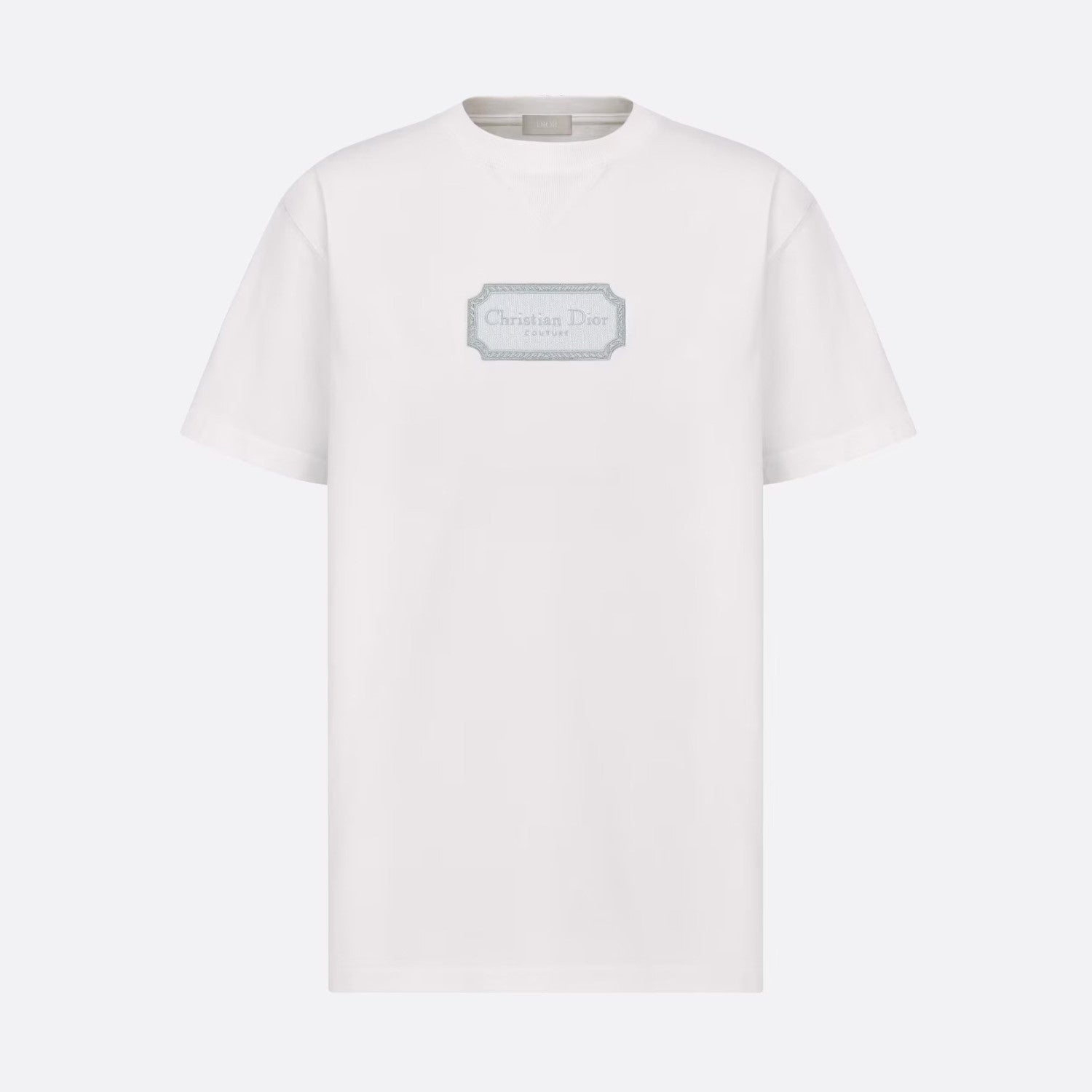 Dior Men's Summer Embroidered Logo Solid Colour Round Neck Cotton Short Sleeve T-Shirt #97793