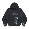 Balenciaga Men's Spring and Autumn Black Letter Printed Hooded Pullover Long Sleeve Sweatshirt #73213