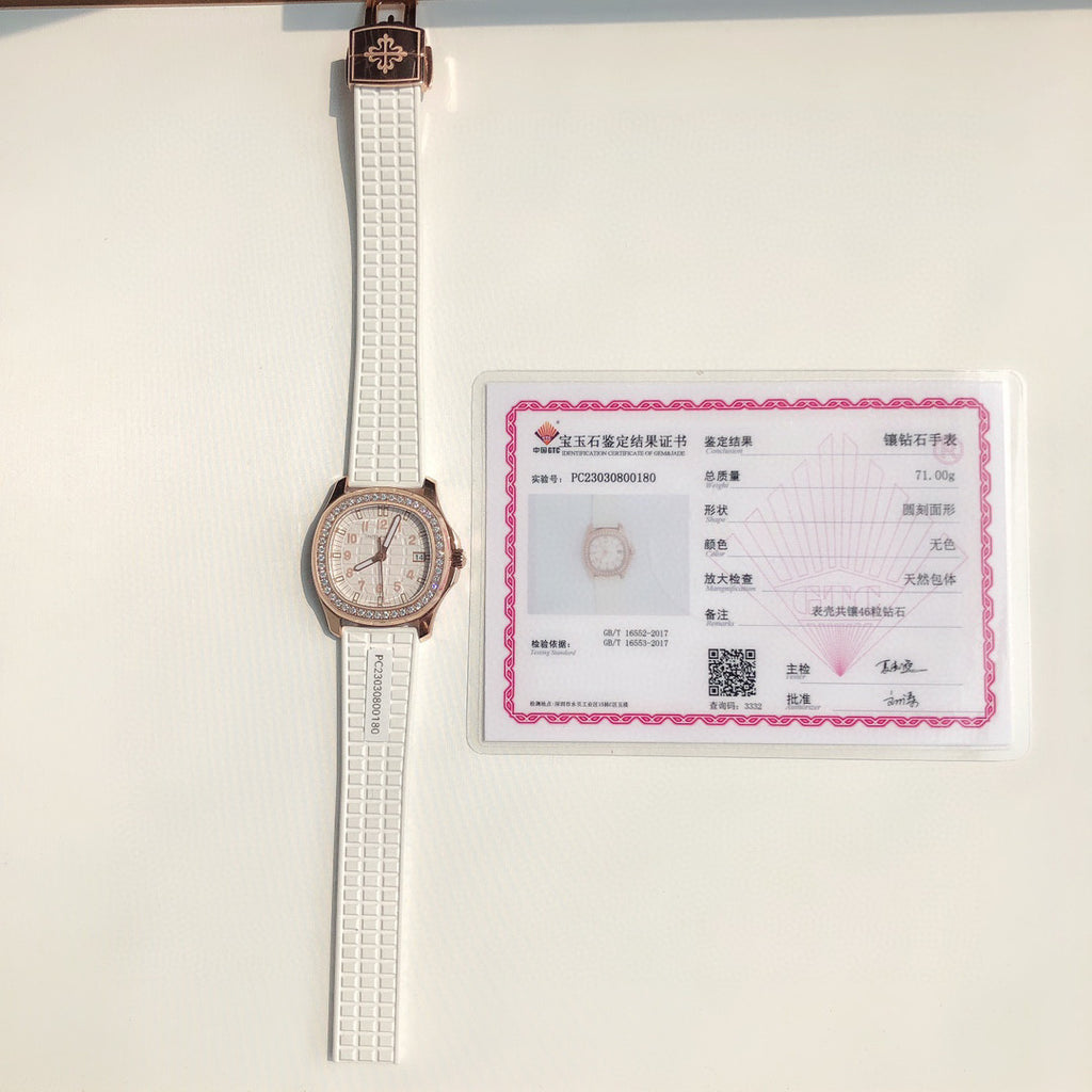 Patek Philippe Mechanical Watches With Diamonds On Silicone Straps Watch #96352