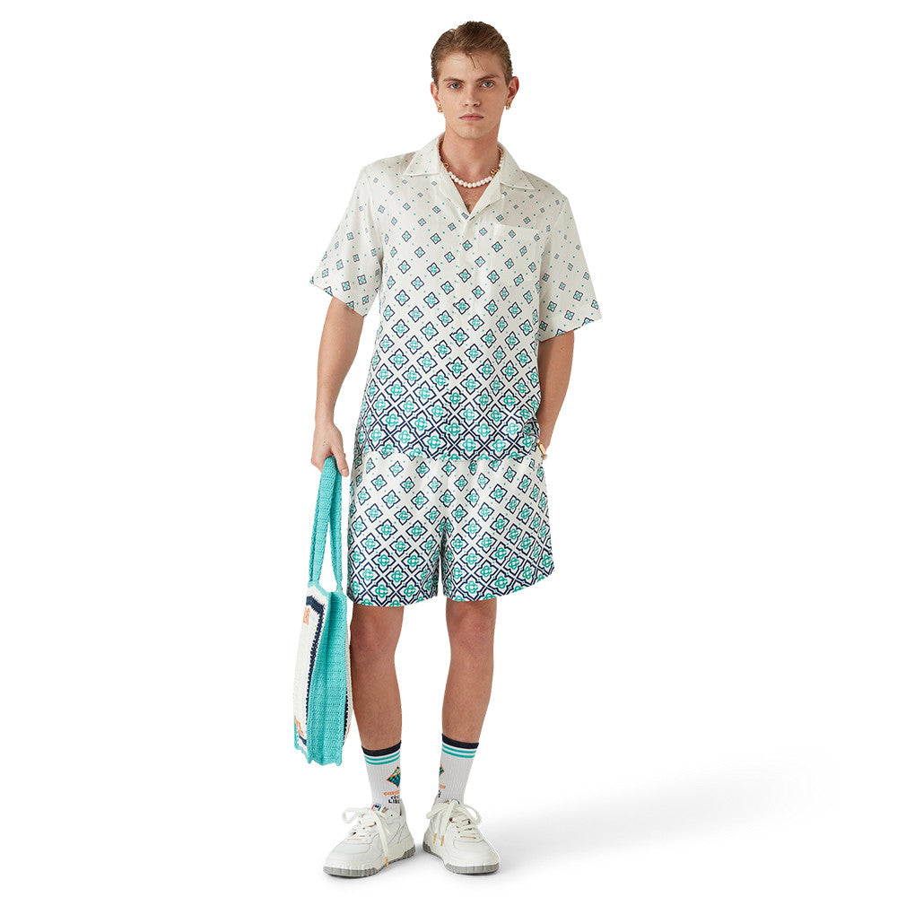 Casablanca Gradient Monogram Linen Shirt Shorts #337182