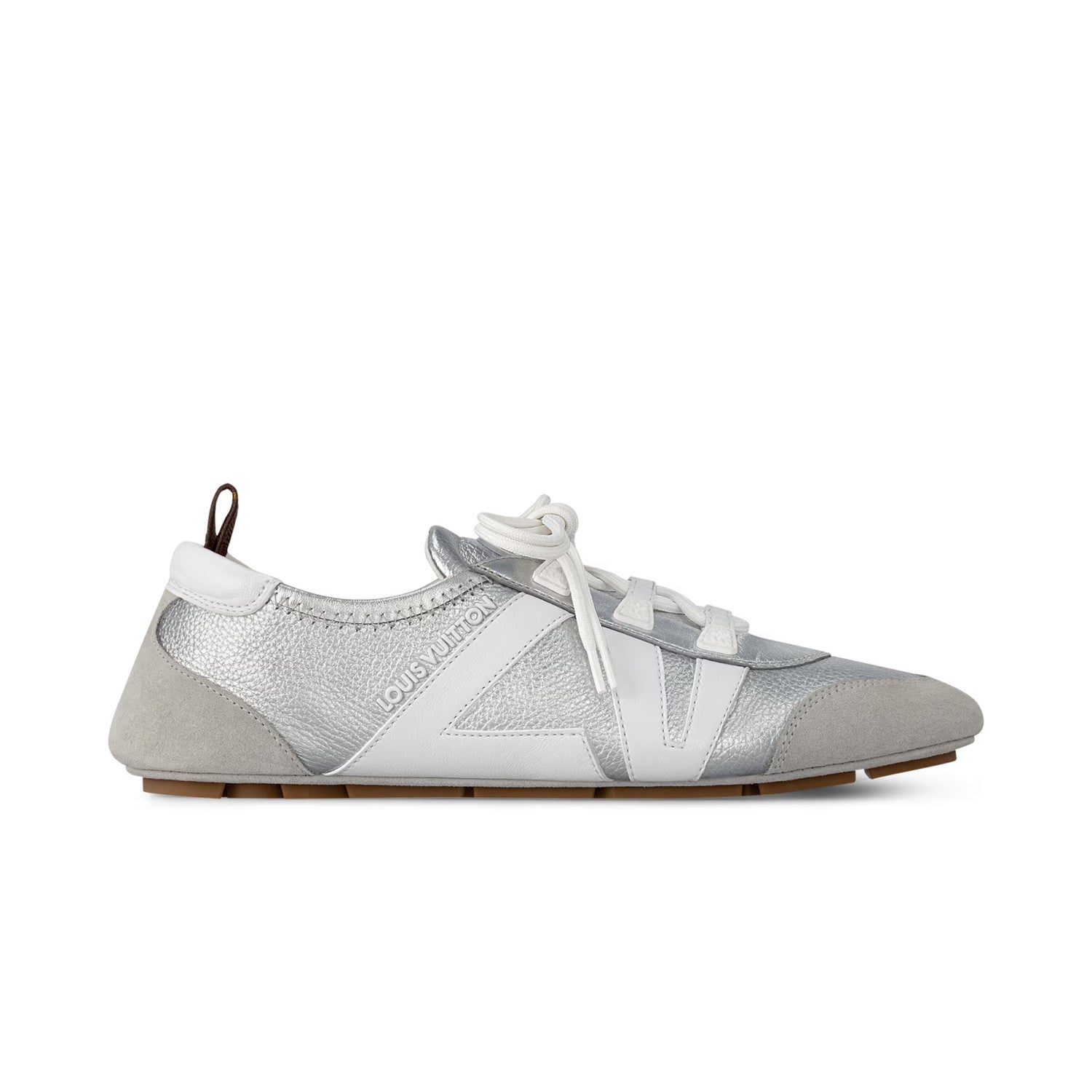 Louis Vuitton SNEAKERINA Women's Four Seasons Colorblocking Round Toe Lace Up Sheepskin Low Top Ballet Derby Shoes #76939