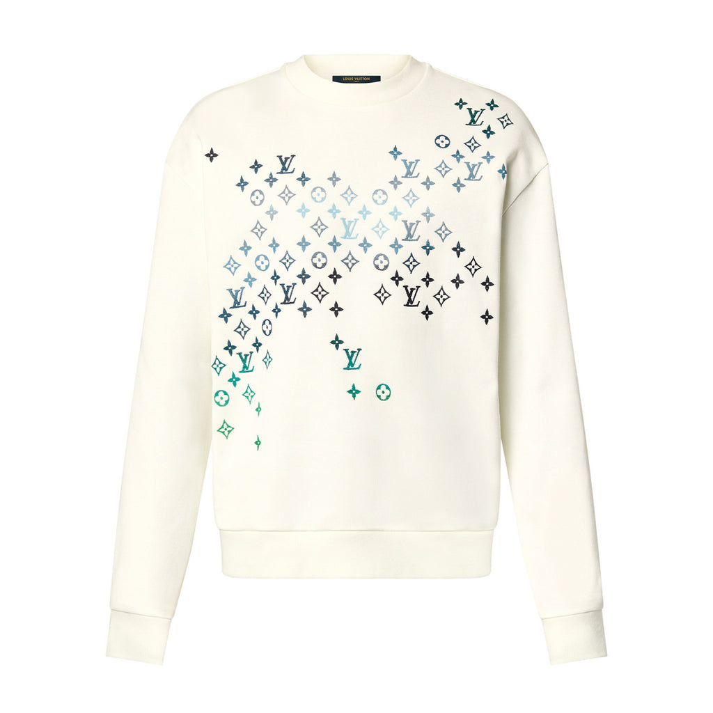 Louis Vuitton Men's Spring and Autumn Logo Embroidery Round Neck Cotton Pullover Sweatshirt #97951