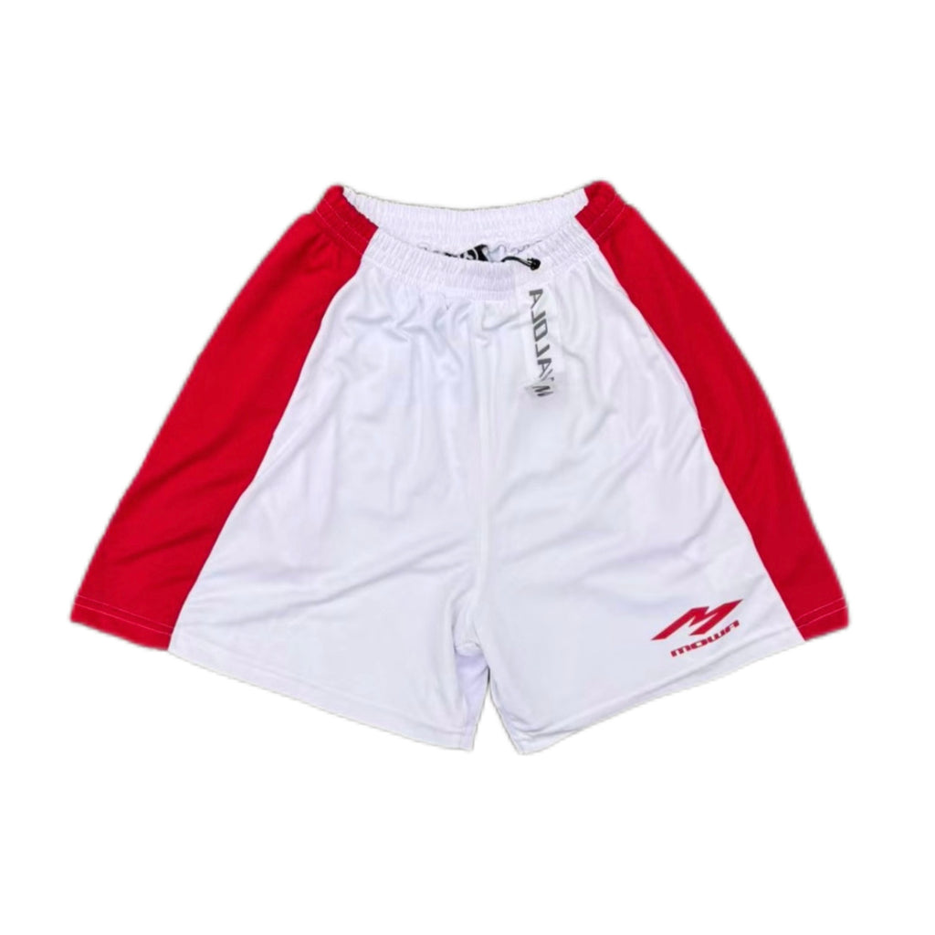 Mowalola Opium Yvl Style Colorblocked Printed Sports Mesh Ballerina Pants Loose Casual Shorts Men's Spring/summer Elastic Waist Shorts Ngvp #2478