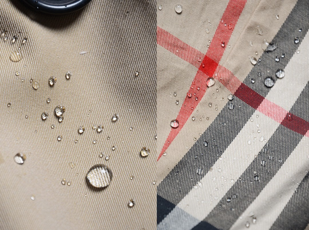 Burberry Men's Spring and Autumn Solid Color Double Breasted Mid-Length Waist Trench Coat Jacket #72856
