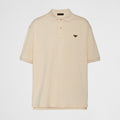 Prada Men's Summer Solid Color Metal Logo Cotton Polo Shirt Short Sleeve T-Shirt #99913