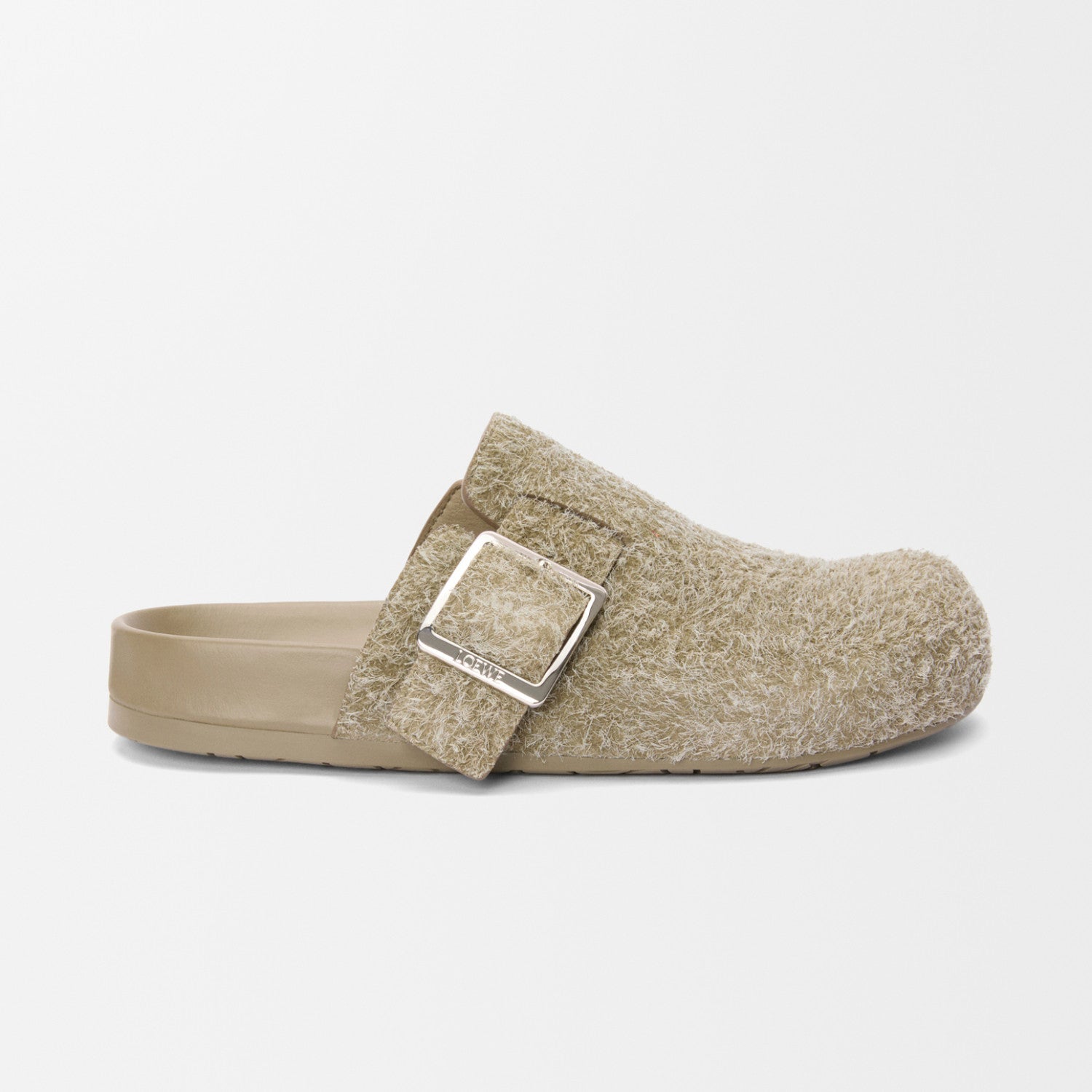 LOEWE Women's Summer Solid Color Suede Round Toe Flat Birkenstock Sandals Shoes Slippers #77314