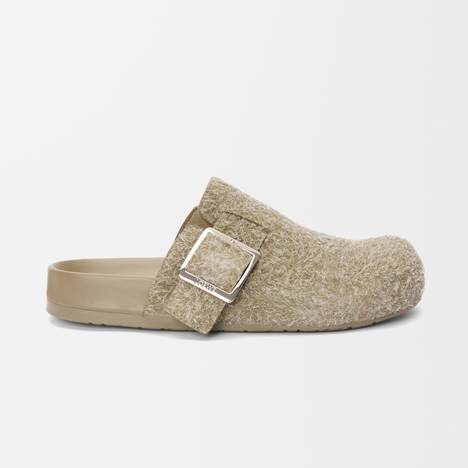 LOEWE Women's Summer Solid Color Suede Round Toe Flat Birkenstock Sandals Shoes Slippers #77314