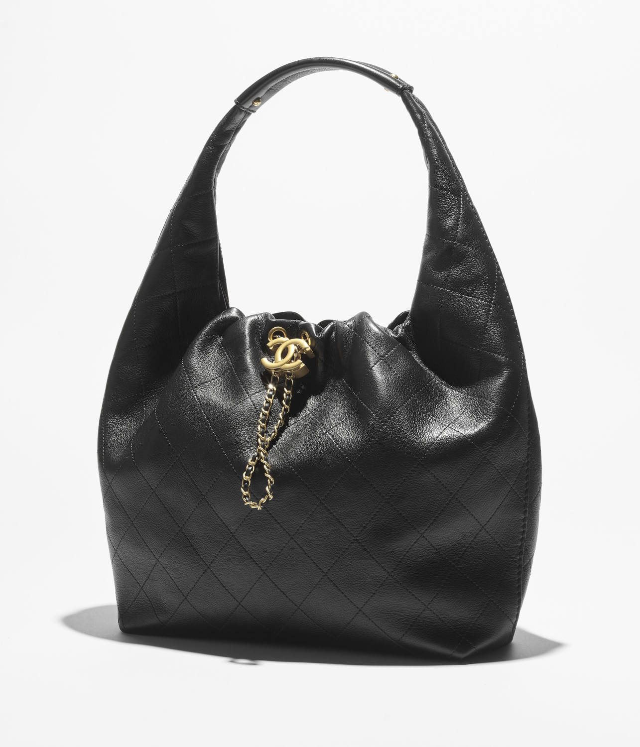 Chanel 26 Women's Large Hippie Bag Calfskin And Gold-tone Metal Bobo Haas Calfskin #332931